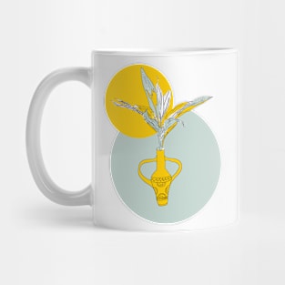 Bohemian minimal abstract summer colors plant design Mug